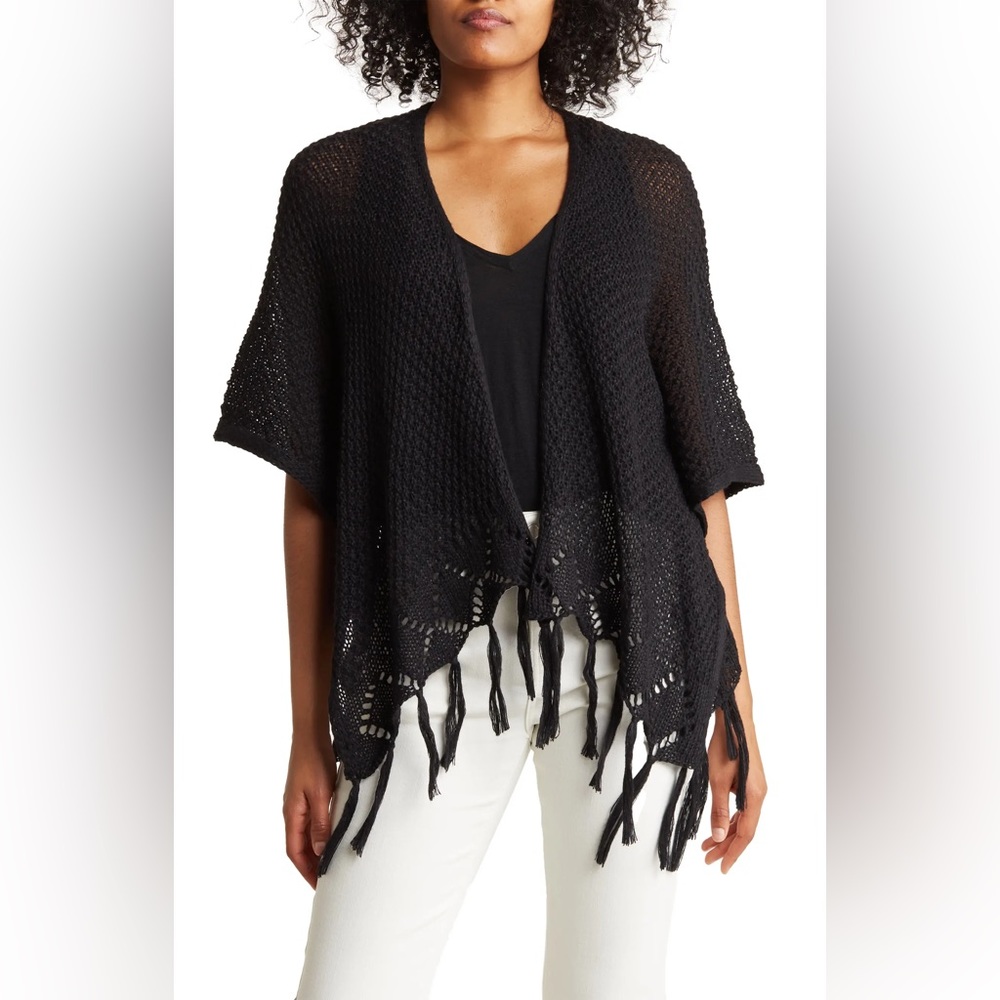 Vince Camuto | Diamond Open Knit Topper
